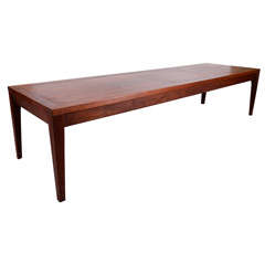 Mid Century Walnut Table or Bench by Dunbar
