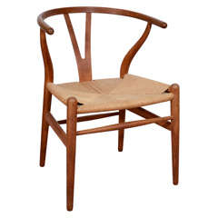 Mid Century "Wishbone" or "Y" Chair by Hans Wegner