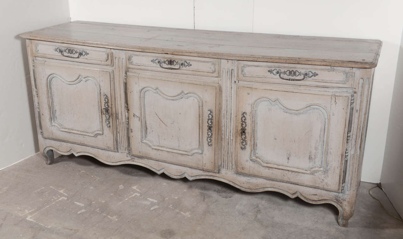 French Oak Painted, Beautifully Pegged Buffet