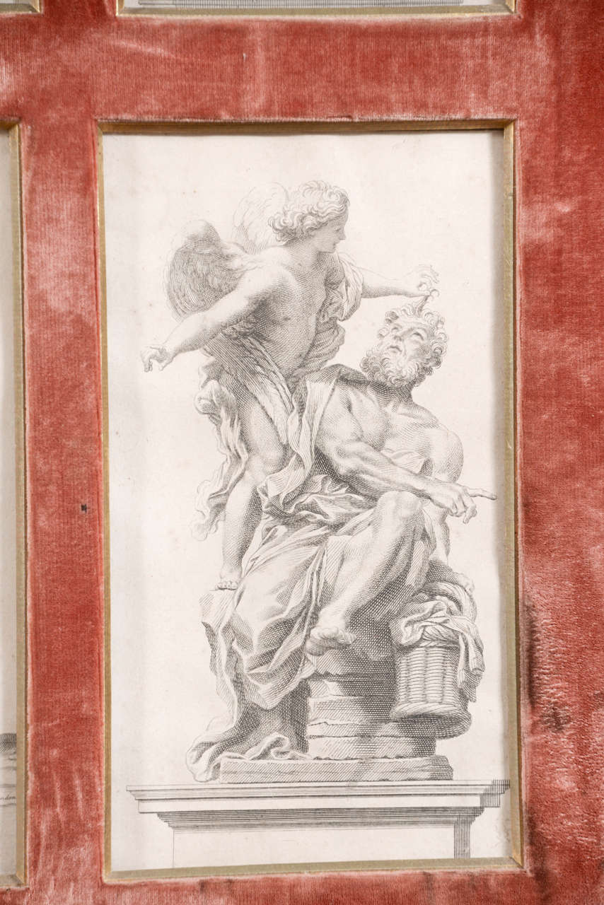 French 19th Century Lithograph Sketches Taken of Statues from Famous Artists 5