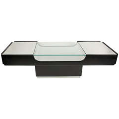 Coffee Table in Steel and Black Lacquer 5