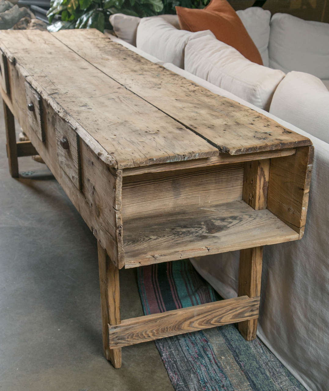 Pine Work Table Sideboard