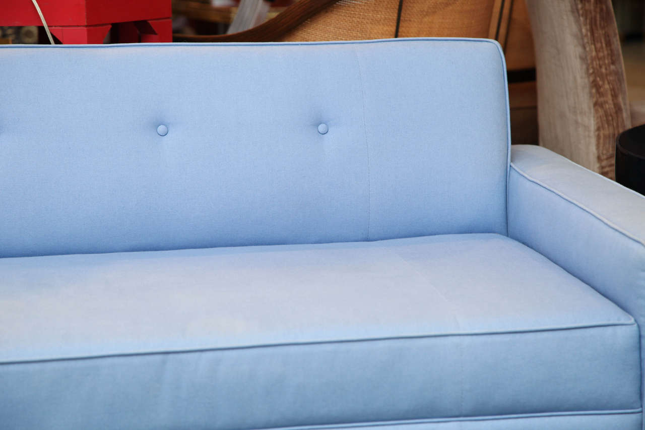Midcentury Low Tufted Sofa In Excellent Condition In New York, NY