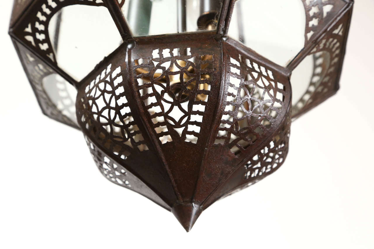 Moroccan Clear Glass Lantern 1