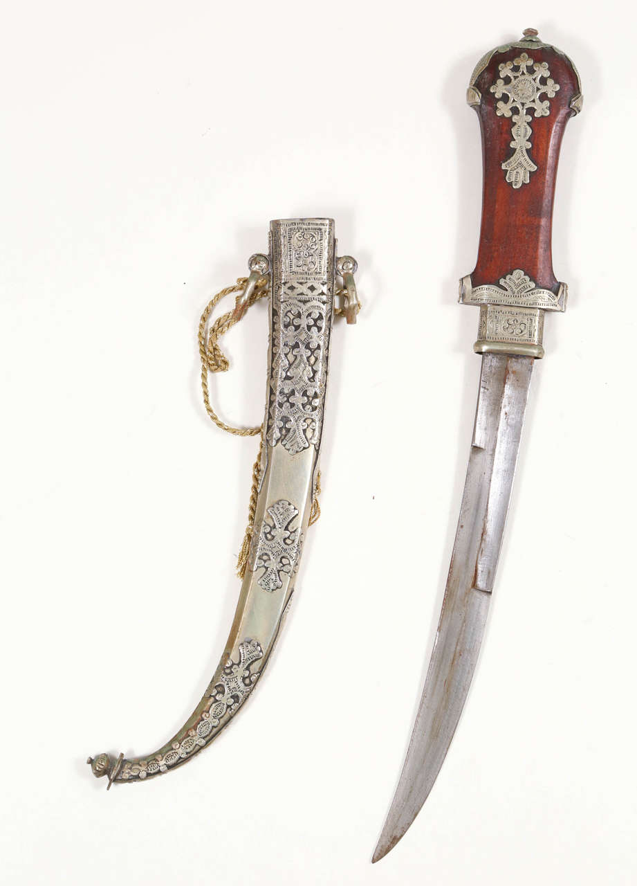 Islamic Set of Three Fine Moroccan Tribal Daggers