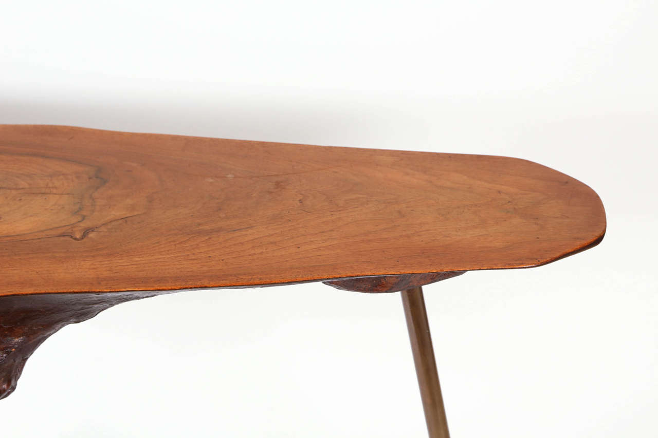 Early Custom-Made Table by Carl Auböck In Excellent Condition For Sale In Los Angeles, CA