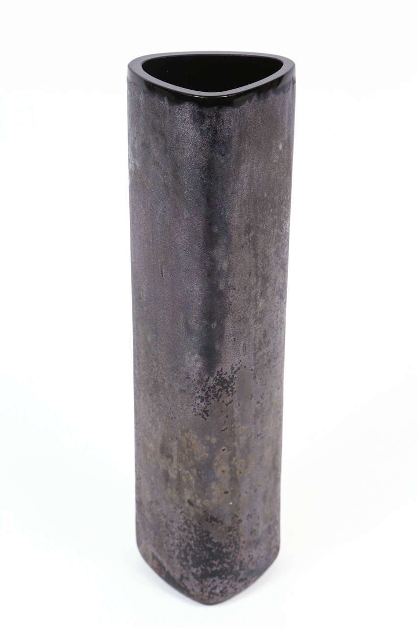 Rare "Corroso" Glass Vase by Alfredo Barbini