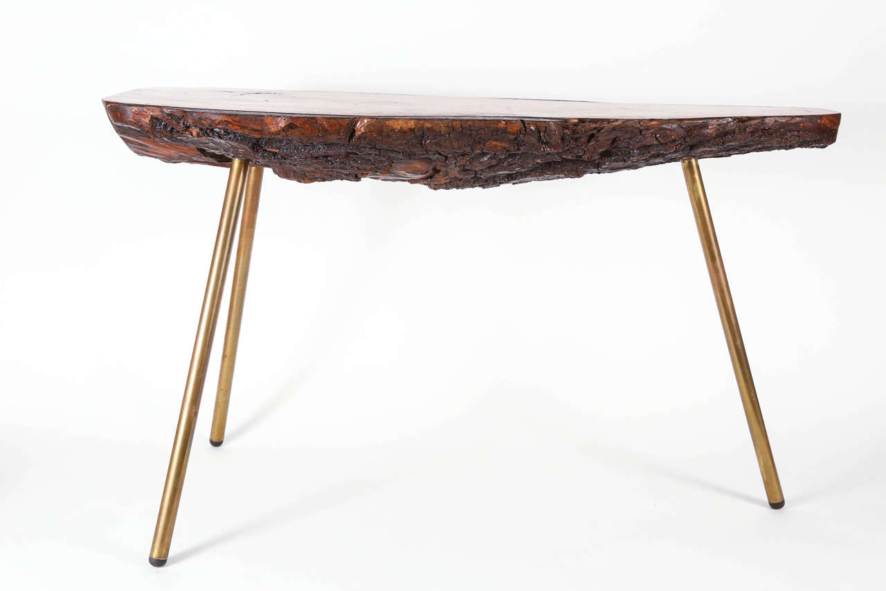 Austrian One of Two Early, Custom-Made Tables by Carl Auböck For Sale