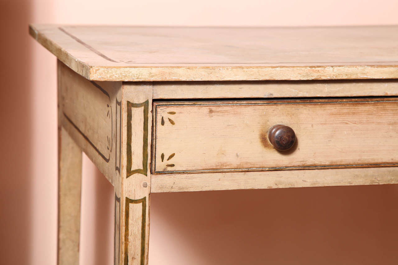 Wood An English Regency Painted Writing Desk, Early 20th Century