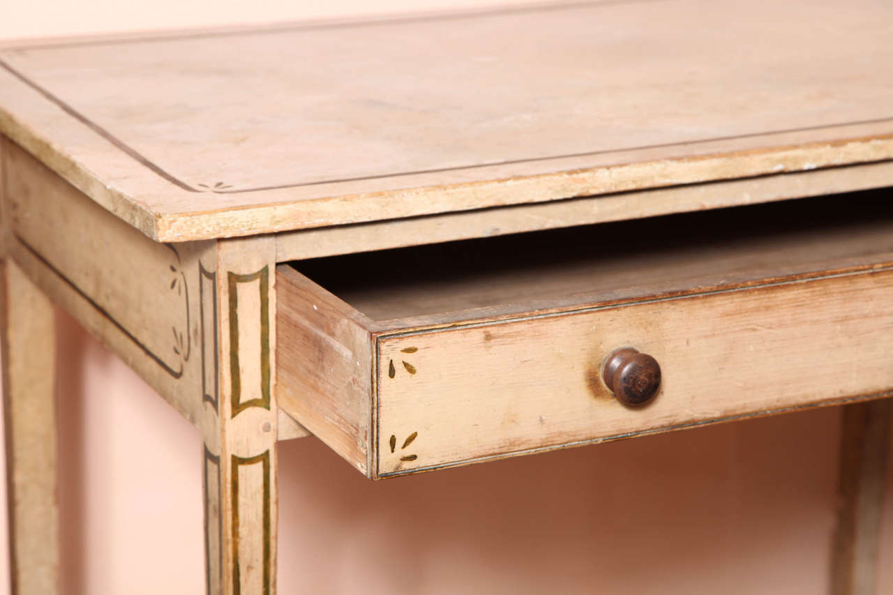 An English Regency Painted Writing Desk, Early 20th Century 1
