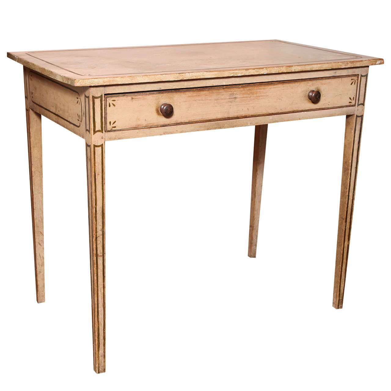 An English Regency Painted Writing Desk, Early 20th Century