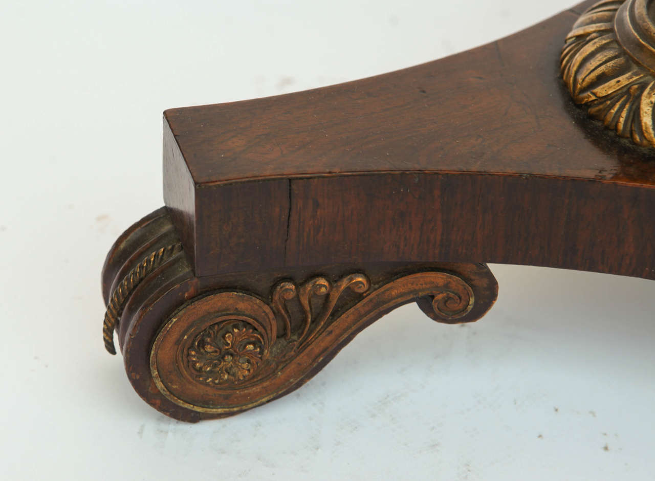 19th Century English Regency Tripod Mahogany Pedestal Table 2