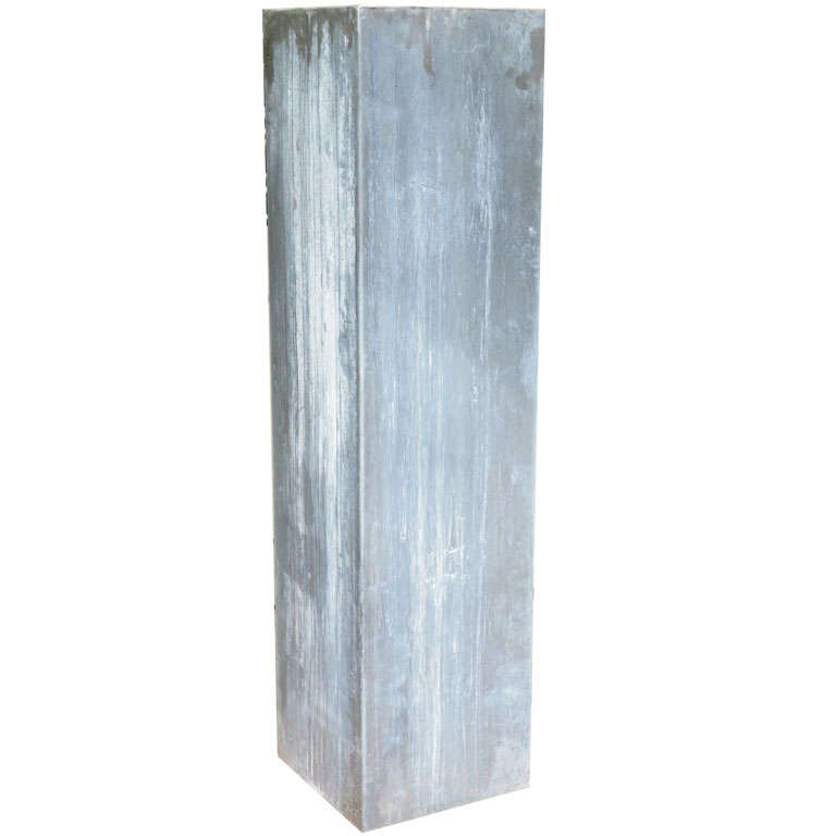 A contemporary Zinc Pedestal