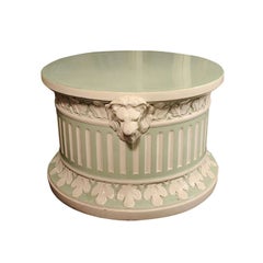 Very Large Copeland Neoclassical Mint Green Column or Stand