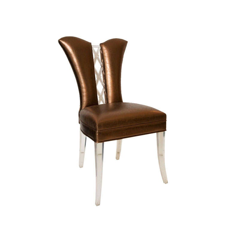 Rare "Glassics" Corset Chair by Grosfeld House