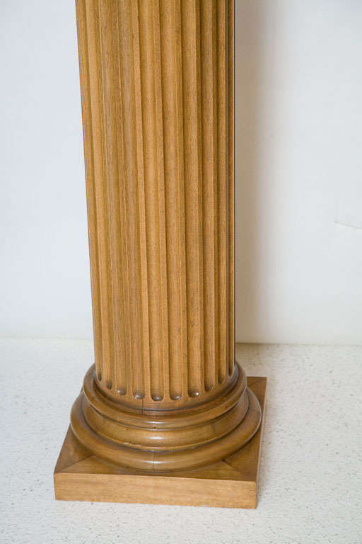 American Silver Plated Urn Lamps by Tommi Parzinger on Custom Columns