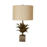 Vintage Bronze Flora Form Table lamp by Maison Charles