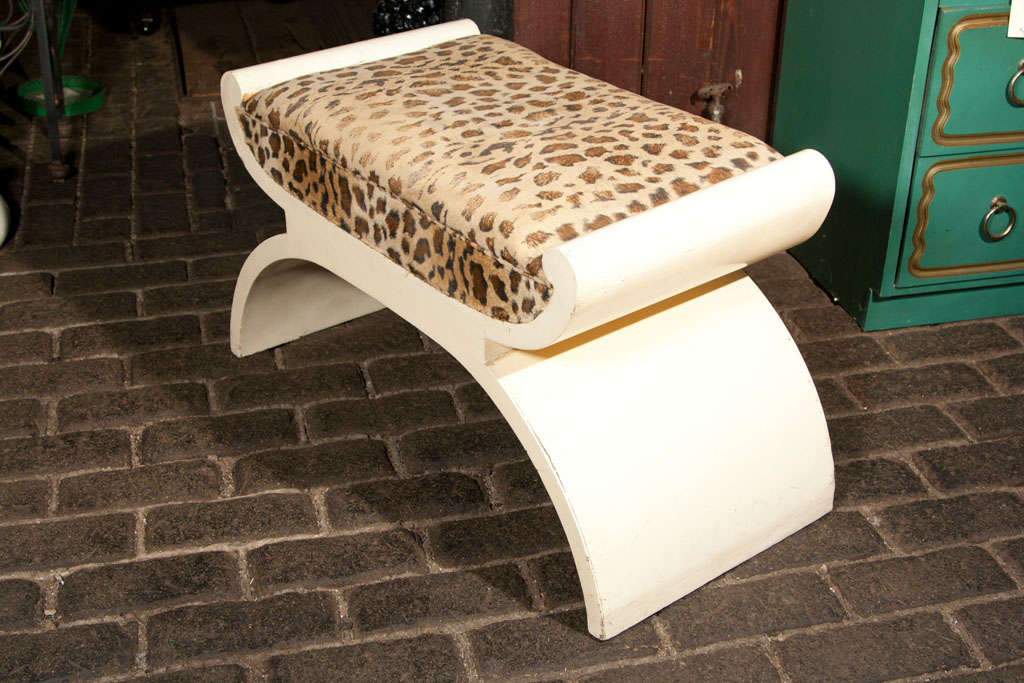 Mid-20th Century French Art Deco Bench
