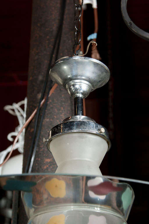 Lampadario a tavolozza di un pittore francese In condizioni ottime in vendita a Stamford, CT
