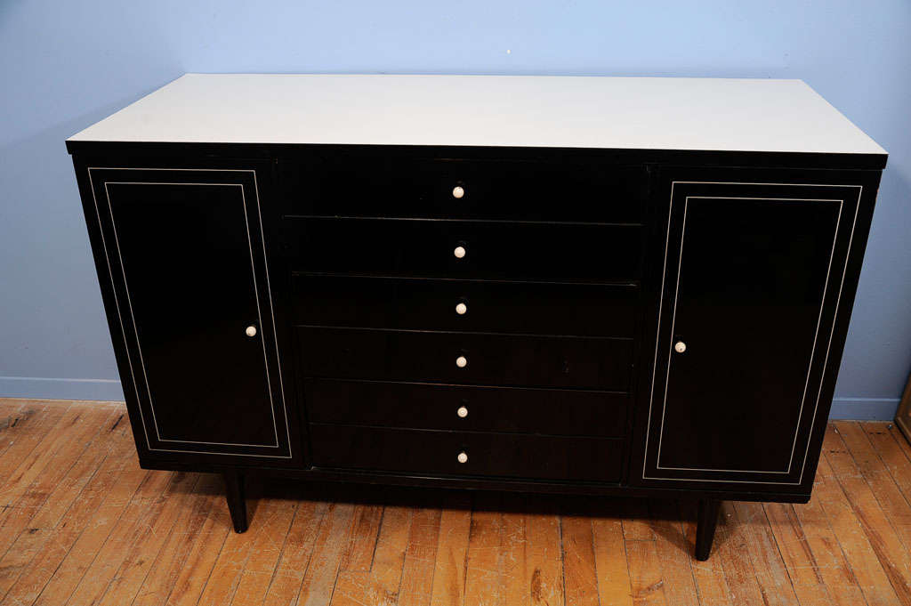 20th Century Lacquered Junior Buffet by American of Martinsville
