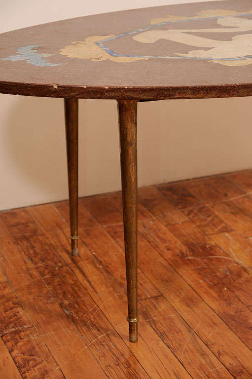 Italian Pietra Dura Coffee Table by Emilio Martelli