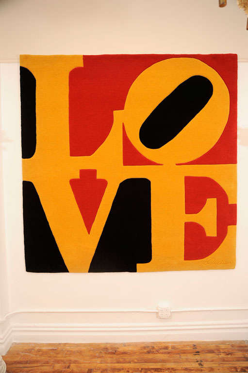 LOVE Rug by Robert Indiana at 1stDibs robert indiana love rug, the