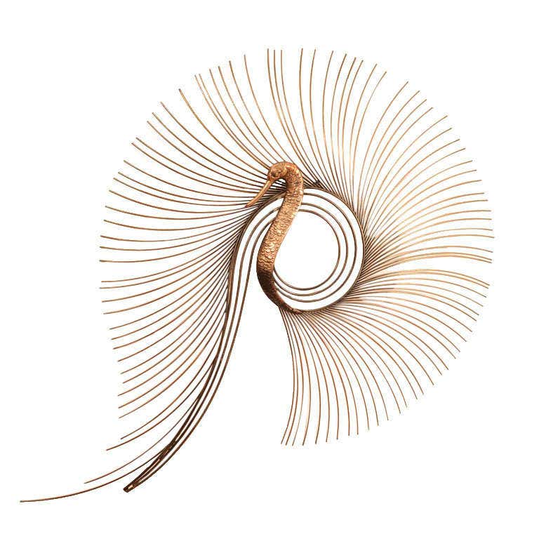 Curtis Jere Peacock Sculpture at 1stDibs | c jere peacock