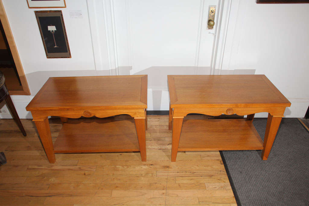 Pair of Oak Side Tables