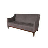Grey Suede Sofa