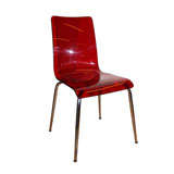 Red Lucite Chair