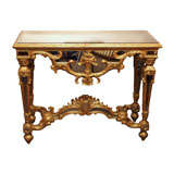 An Italian giltwood and Mirrored Console in the Baroque Taste