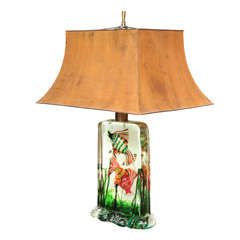 1950's Murano Glass Fish Lamp