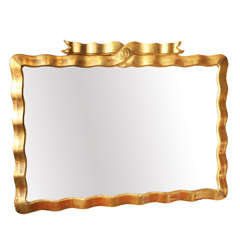 Italian Gilt Wood Ribbon Mirror