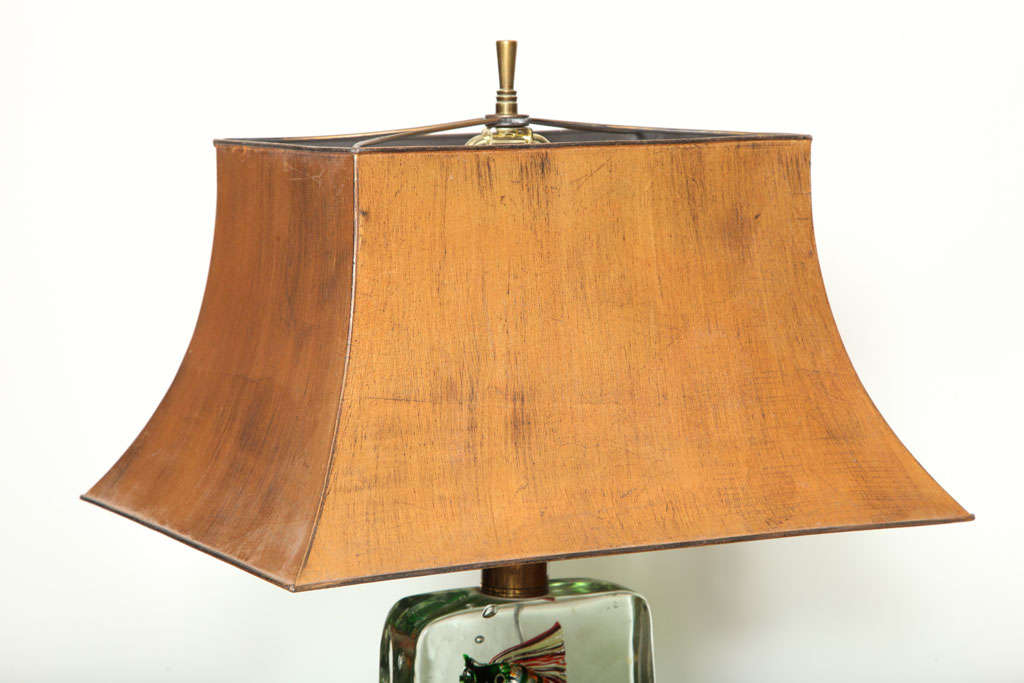 1950's Murano Glass Fish Lamp at 1stDibs