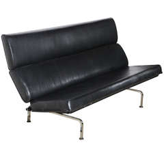 vintage Charles & Ray Eames Compact Sofa by Herman Miller