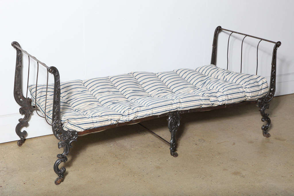 Cast Iron folding Day Bed at 1stDibs