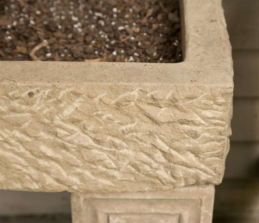English Carved Stone Sink Console 5