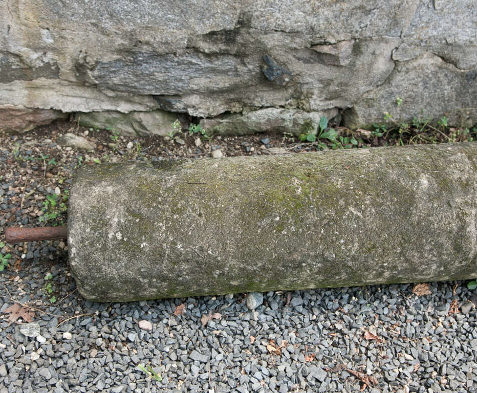 Period Carved Stone Lawn Roller 2