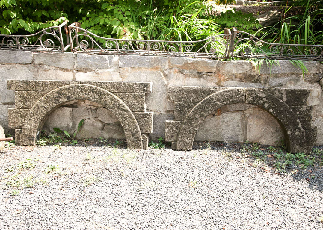 Fine Pair of Carved Portland Stone Arches