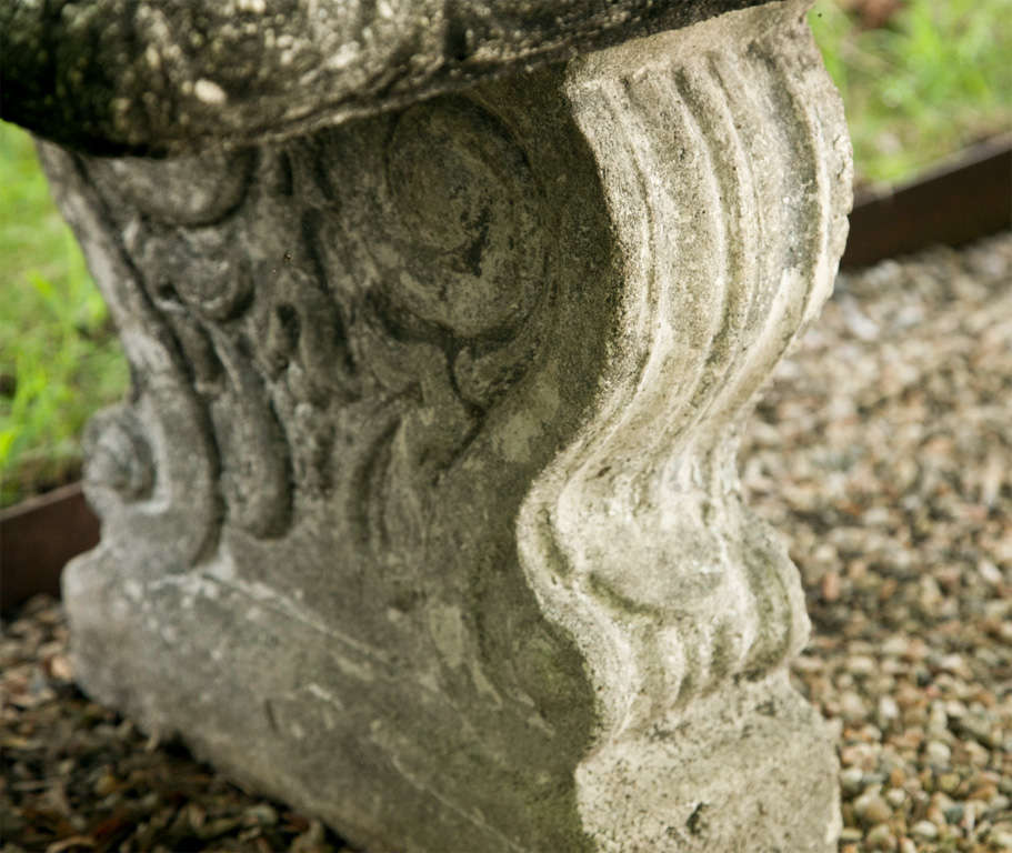 Elegant Cast Stone Garden Seat 1