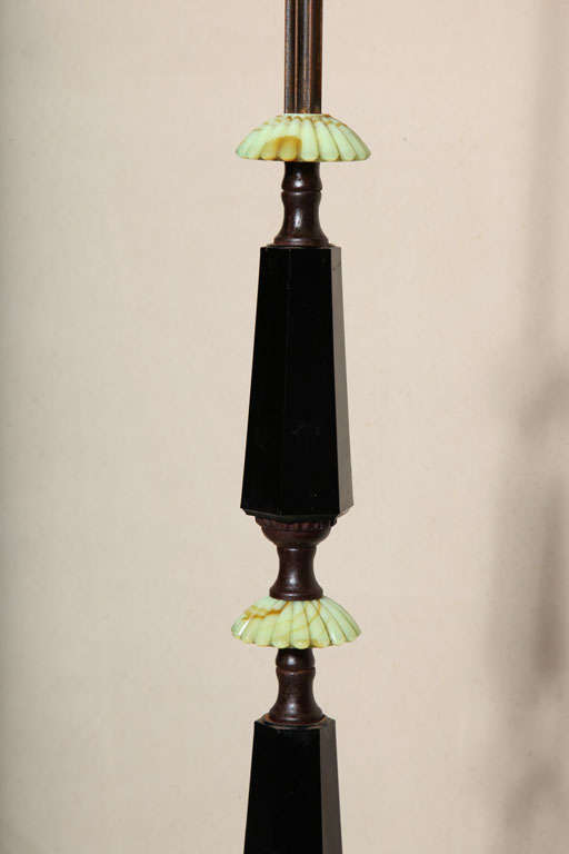 Akro Agate Floor Lamp In Excellent Condition In Valley Stream, NY