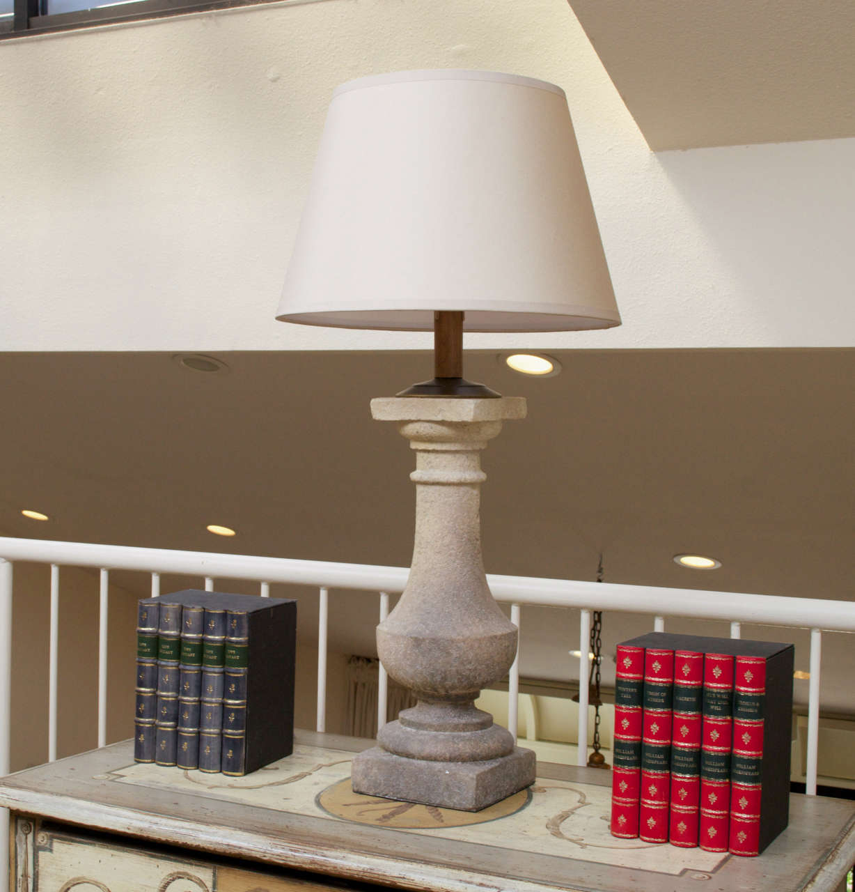 A Pair Of Stone Lamps In Excellent Condition For Sale In San Francisco, CA