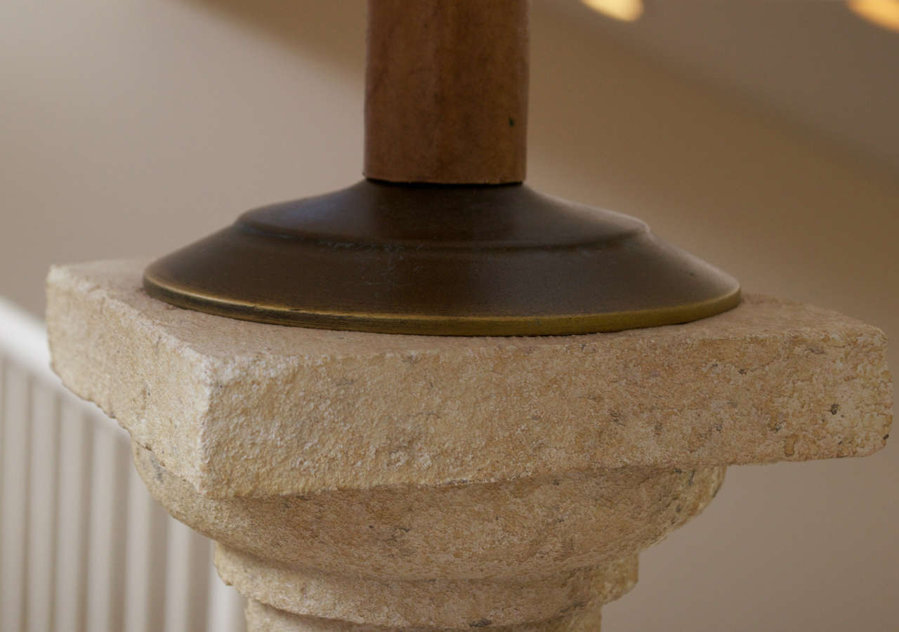 A Pair Of Stone Lamps For Sale 2