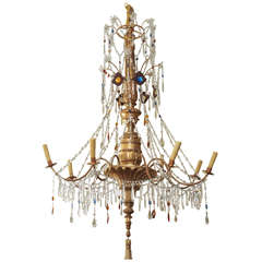 Antique Grand Genovese Late 19thc Chandelier
