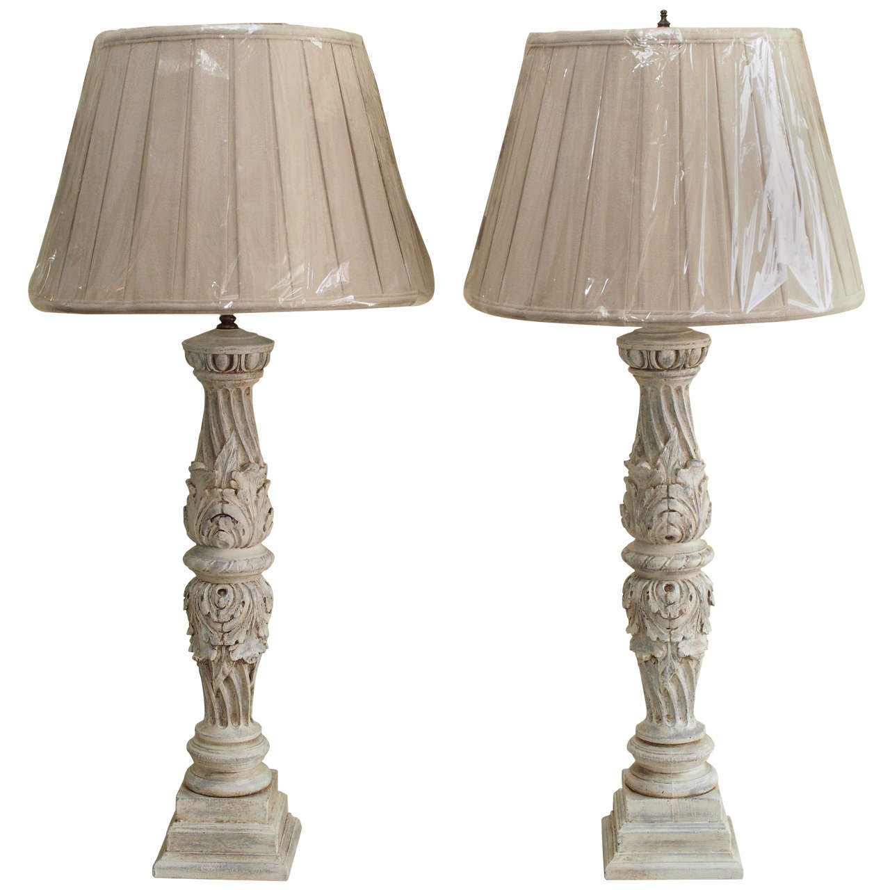 Pair of Lamps Made from Vintage Fragements