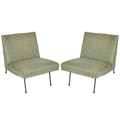 Pair of Milo Baughman 1713 Club Chairs Center for Pacific Iron