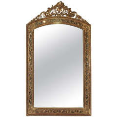 Antique 19th Century French Gold Leaf Mirror