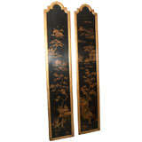 PAIR  CHINOISERIE  WALL  PANELS