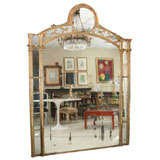 Large Floor Standing Antique Mirror