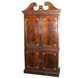 Vintage Four  Door  Crouch  Mahogany  Armoire